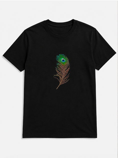 Krishna Printed Round Neck T-Shirt